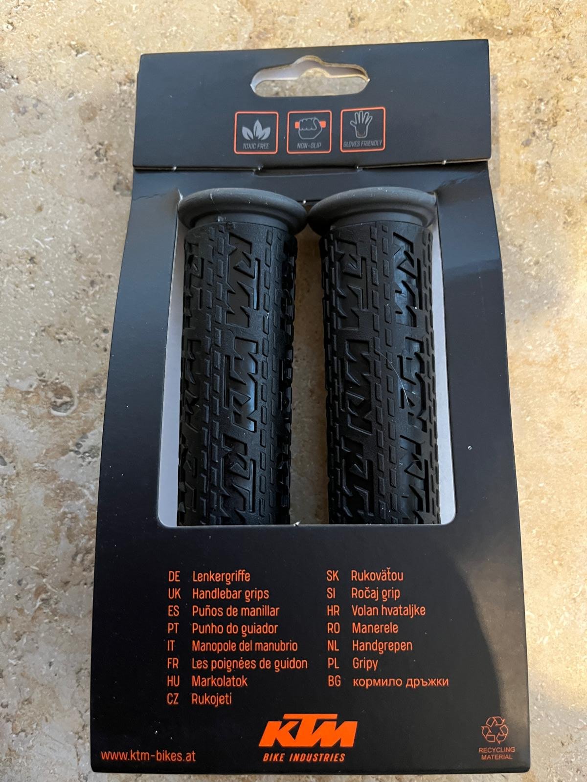 KTM Fahrrad Griffe Fahrradgriffe Comp LOGO Grip rutschfester Gummi NEU & original KTM