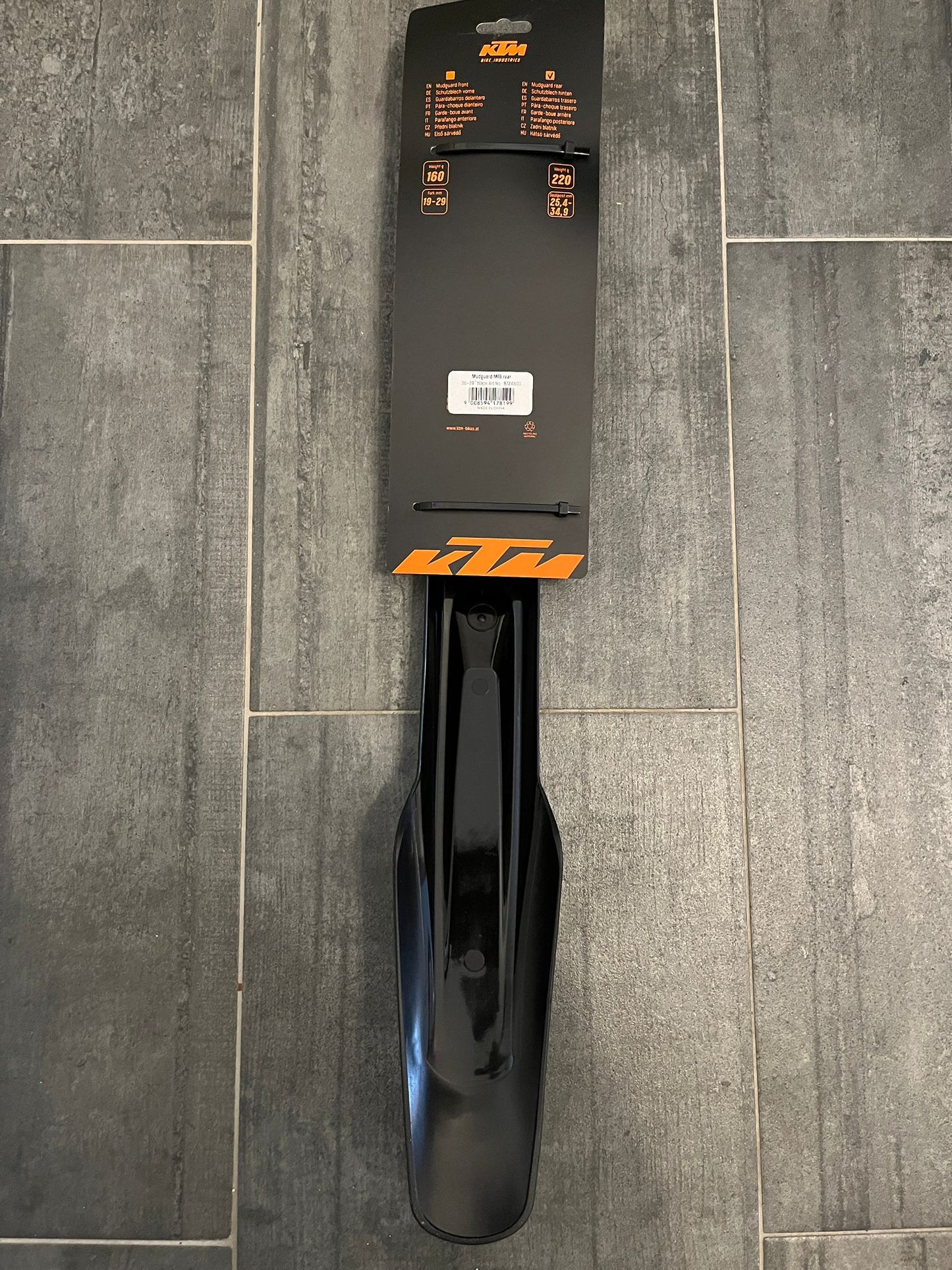 KTM Schutzblech hinten für KTM Macina MTB's 26-29 Zoll Steckschutzblech