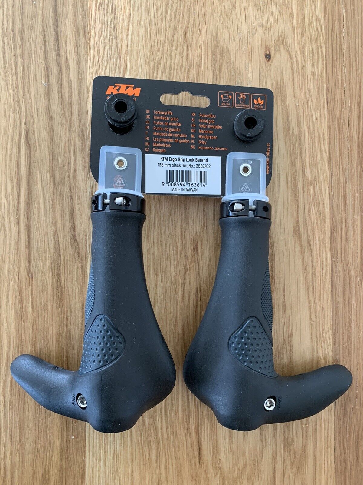 KTM Fahrrad Griffe Ergo Grip Lock neu schwarz ergonomisch