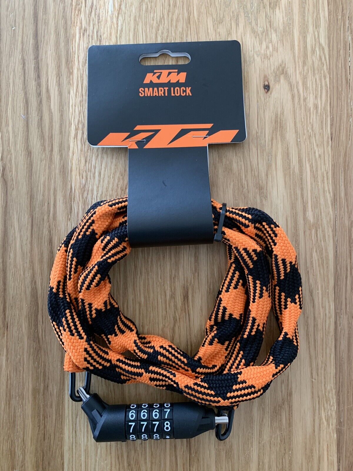 KTM Fahrrad Zahlenschloss Fahrradschloss 120 cm lang NEU Schloss