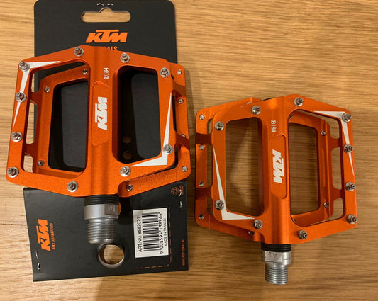 KTM Fahrrad Pedale, 2 Pedale, 1 Paar Alu Freeride neu orange
