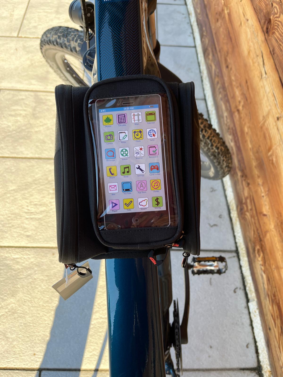 handyhalterung fahrrad ktm Original KTM Rahmentasche Handytasche perfekter Halt dank Klettverschl – KTM bikeparts and more