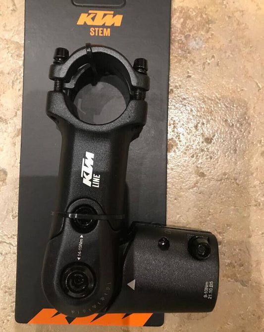 KTM Line Up + Fahrrad Vorbau  Lenkervorbau höhenverstellbar 90 mm lang