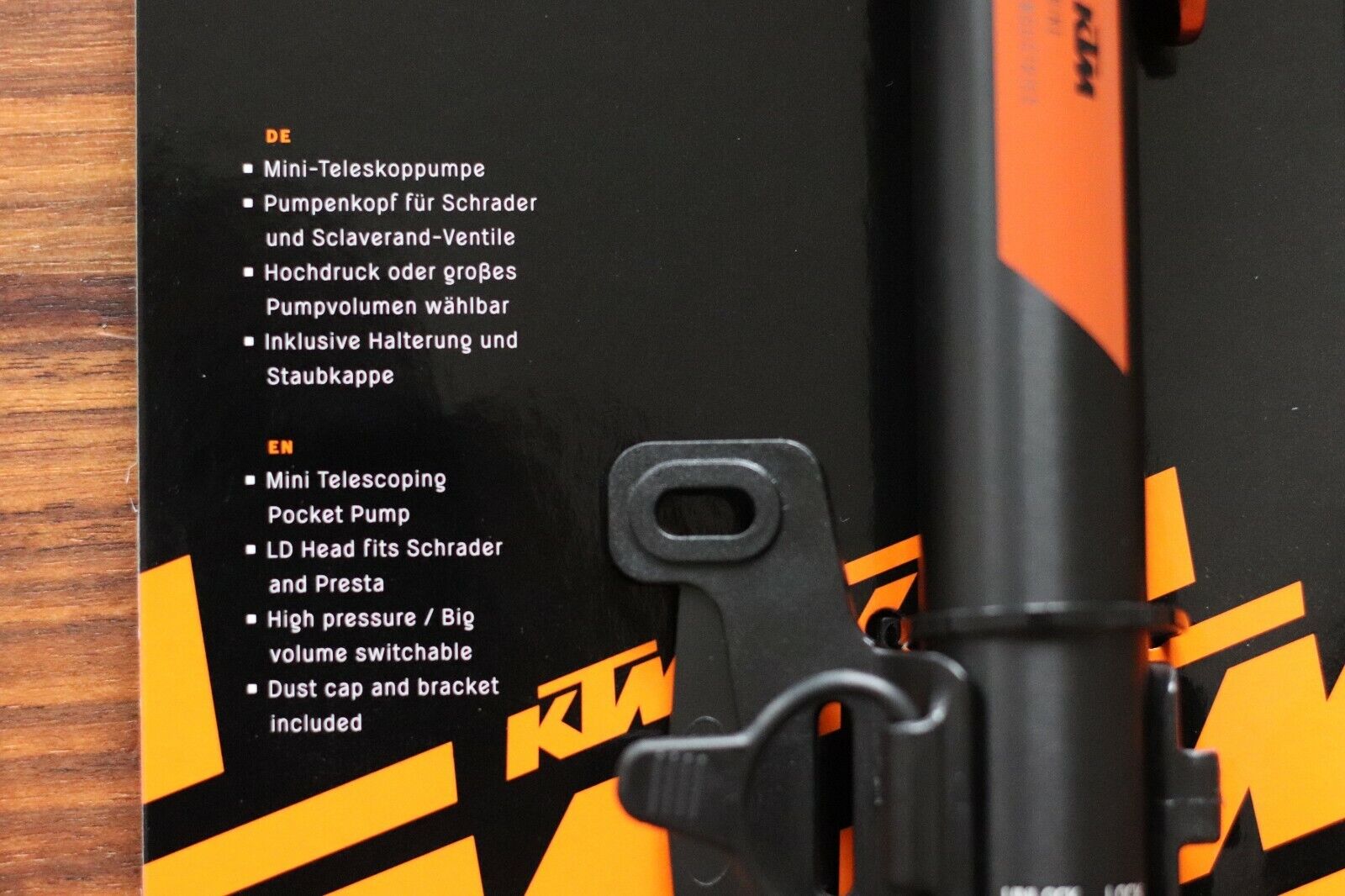 fahrradpumpe kompakt KTM Fahrrad Telescope Minipumpe Luftpumpe mit Halter Staubkappe für al – KTM bikeparts and more
