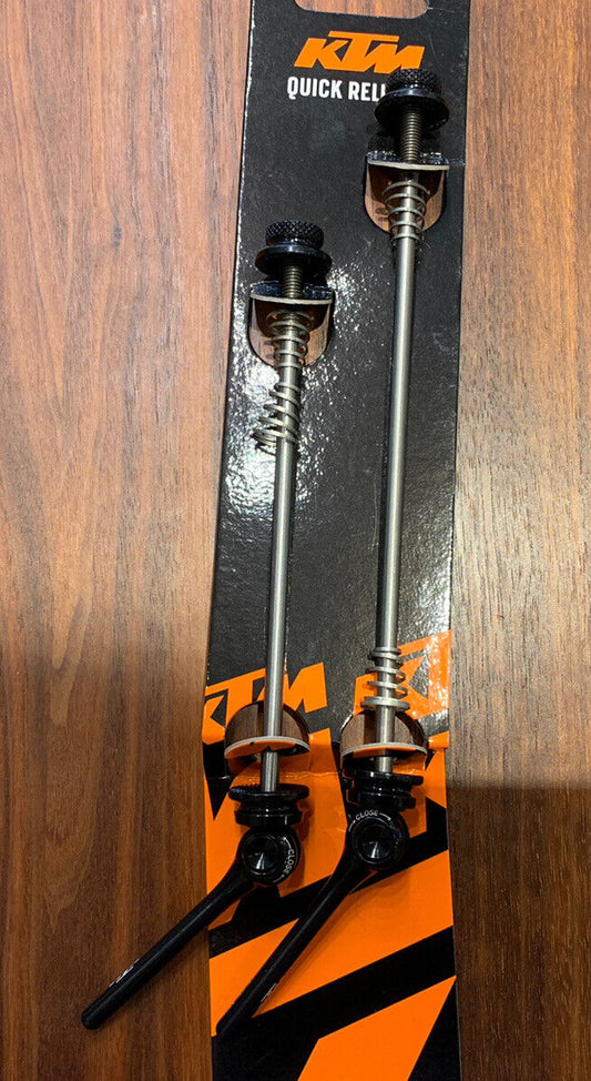 KTM Schnellspannset Schnellspanner schwarz Fahrrad MTB Bike NEU